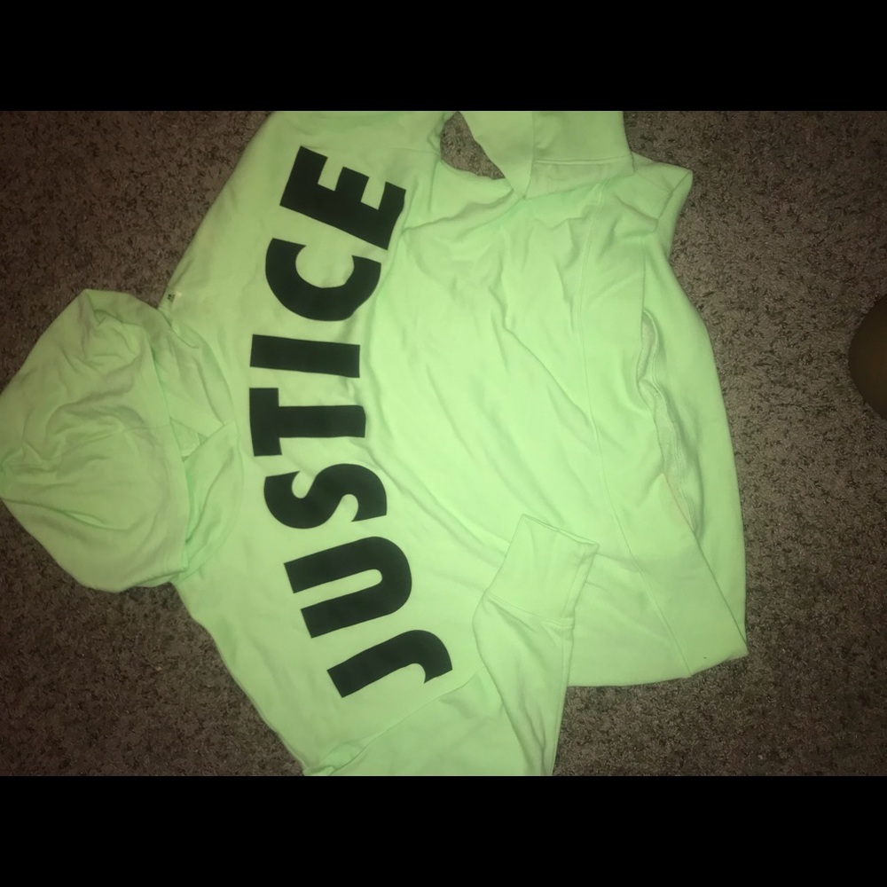 Justice cropped hoodie